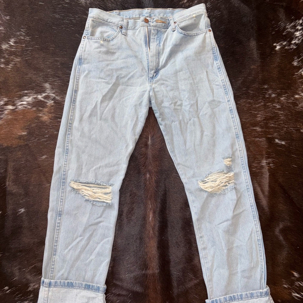 Wrangler Light Blue Straight Leg Jeans